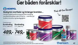 Thansen Hempel bundmaling tilbud