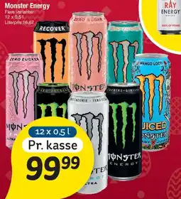 Fakta Tyskland Monster Energy (12 x 0,5 l) tilbud