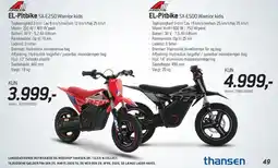 Thansen EL-Pitbike SX-E250 Warrior kids tilbud