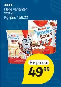 Fakta Tyskland Stor pakke / assortement (Kinder) tilbud