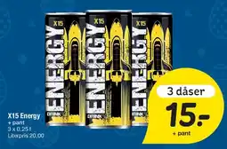 Fakta Tyskland X15 Energy tilbud