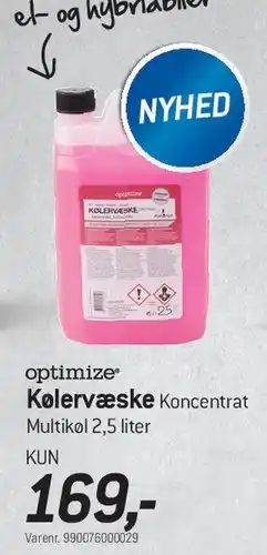 Thansen optimize Kølervæske Koncentrat (Multikol) tilbud