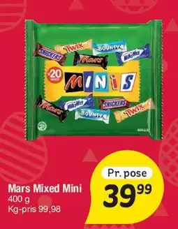 Fakta Tyskland Mars Mixed Minis tilbud