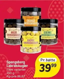Fakta Tyskland Spangsberg Lakridskugler tilbud