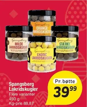 Fakta Tyskland Spangsberg Lakridskugler tilbud