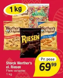Fakta Tyskland Storck Werther's / Riesen tilbud
