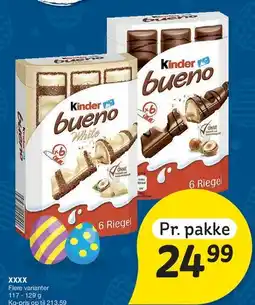 Fakta Tyskland Kinder Bueno (milk & white) tilbud