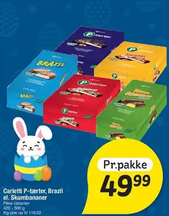 Fakta Tyskland Carletti P-tærter / Brazil / Skumbananer tilbud