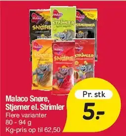 Fakta Tyskland Malaco (slik) tilbud