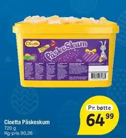 Fakta Tyskland Cloetta Påskeskum tilbud