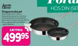 Din Isenkræmmer Jamie Oliver Stegepander (størrelser og priser) tilbud