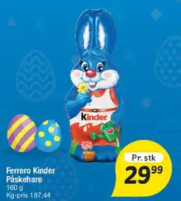 Fakta Tyskland Ferrero Kinder Påskehare tilbud