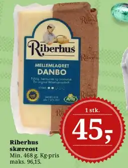 Dagli'Brugsen Riberhus skæreost (Mellemlagret Danbo) tilbud