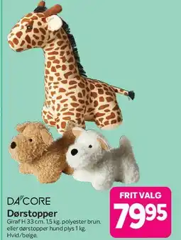 Din Isenkræmmer DÅ'CORE Dørstopper (plysdyr) tilbud