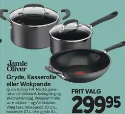 Din Isenkræmmer Jamie Oliver Gryde / Kasserolle / Wokpande tilbud