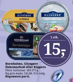 Dagli'Brugsen Bornholms, Glyngøre fiskemarked eller Kippers tilbud