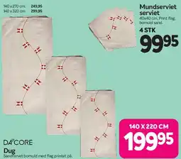 Din Isenkræmmer DÅ'CORE Dug tilbud