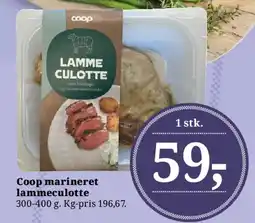 Dagli'Brugsen Coop marineret lammeculotte tilbud