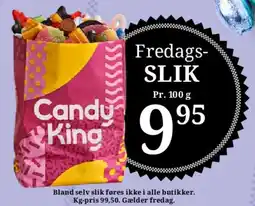 Dagli'Brugsen Fredags-SLIK (Candy King) tilbud