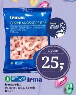 Dagli'Brugsen Irma rejer (Grønlandske rejer) tilbud