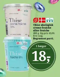 Dagli'Brugsen Thise økologisk creme fraiche / fraiche tilbud