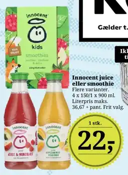 Dagli'Brugsen Innocent juice eller smoothie tilbud