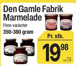 ABC Lavpris Den Gamle Fabrik Marmelade tilbud