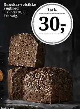 Dagli'Brugsen Græskar-solsikke rugbrød tilbud