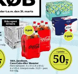 Dagli'Brugsen 1664, Jacobsen, Coca-Cola eller Monster (fler varianter) tilbud