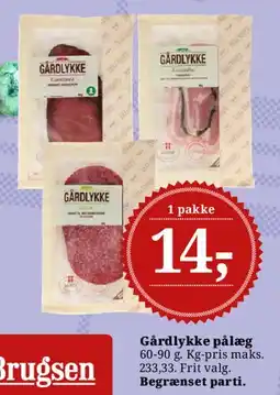 Dagli'Brugsen Gårdlykke pålæg tilbud