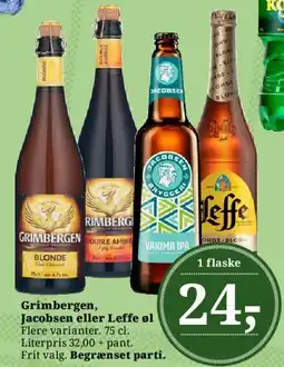 Dagli'Brugsen Grimbergen, Jacobsen eller Leffe øl tilbud