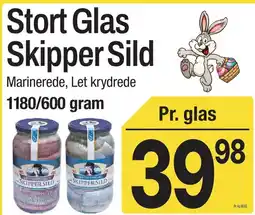 ABC Lavpris Stort Glas Skipper Sild tilbud