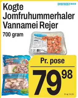 ABC Lavpris Kogte Jomfruhummerhaler / Vannamei Rejer tilbud