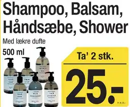 ABC Lavpris Shampoo, Balsam, Håndsæbe, Shower tilbud