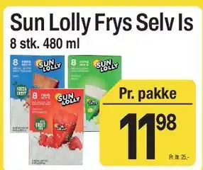 ABC Lavpris Sun Lolly Frys Selv Is tilbud