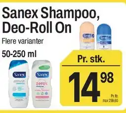 ABC Lavpris Sanex Shampoo, Deo-Roll On tilbud