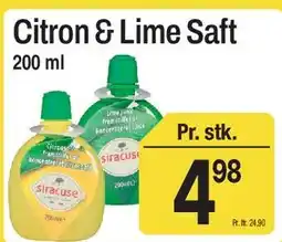 ABC Lavpris Citron & Lime Saft tilbud