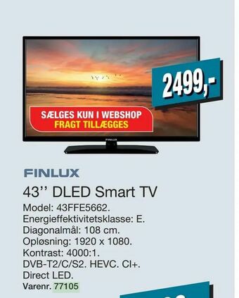 Harald Nyborg 43'' DLED Smart TV tilbud