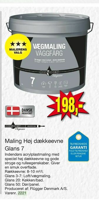 Maling Høj dækkeevne Glans 7