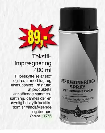 Harald Nyborg Tekstil imprægnering tilbud