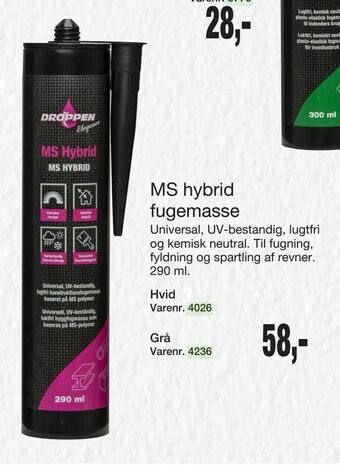 MS hybrid fugemasse
