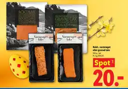 Lidl Kold-, varmrøget eller gravad laks tilbud