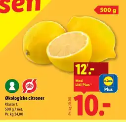 Lidl Økologiske citroner tilbud
