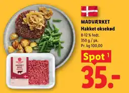 Lidl MADVÆRKET Hakket oksekød tilbud