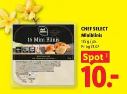 Lidl CHEF SELECT Miniblinis tilbud