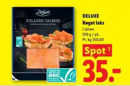 Lidl DELUXE Røget laks tilbud