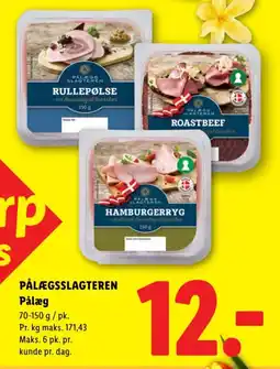 Lidl PÅLÆGSSLAGTEREN Pålæg tilbud
