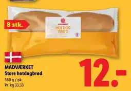 Lidl MADVÆRKET Store hotdogbrød tilbud