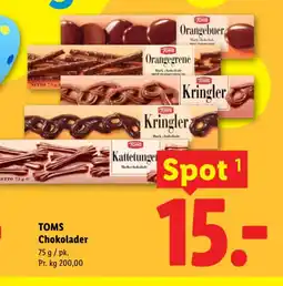 Lidl TOMS Chokolader tilbud
