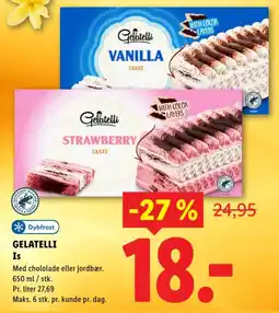 Lidl GELATELLI Is tilbud